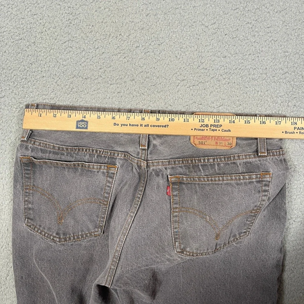 Vintage Levis 501xx Jeans Mens 34x30 Gray Denim Made in‎ USA Great Fade Y2K